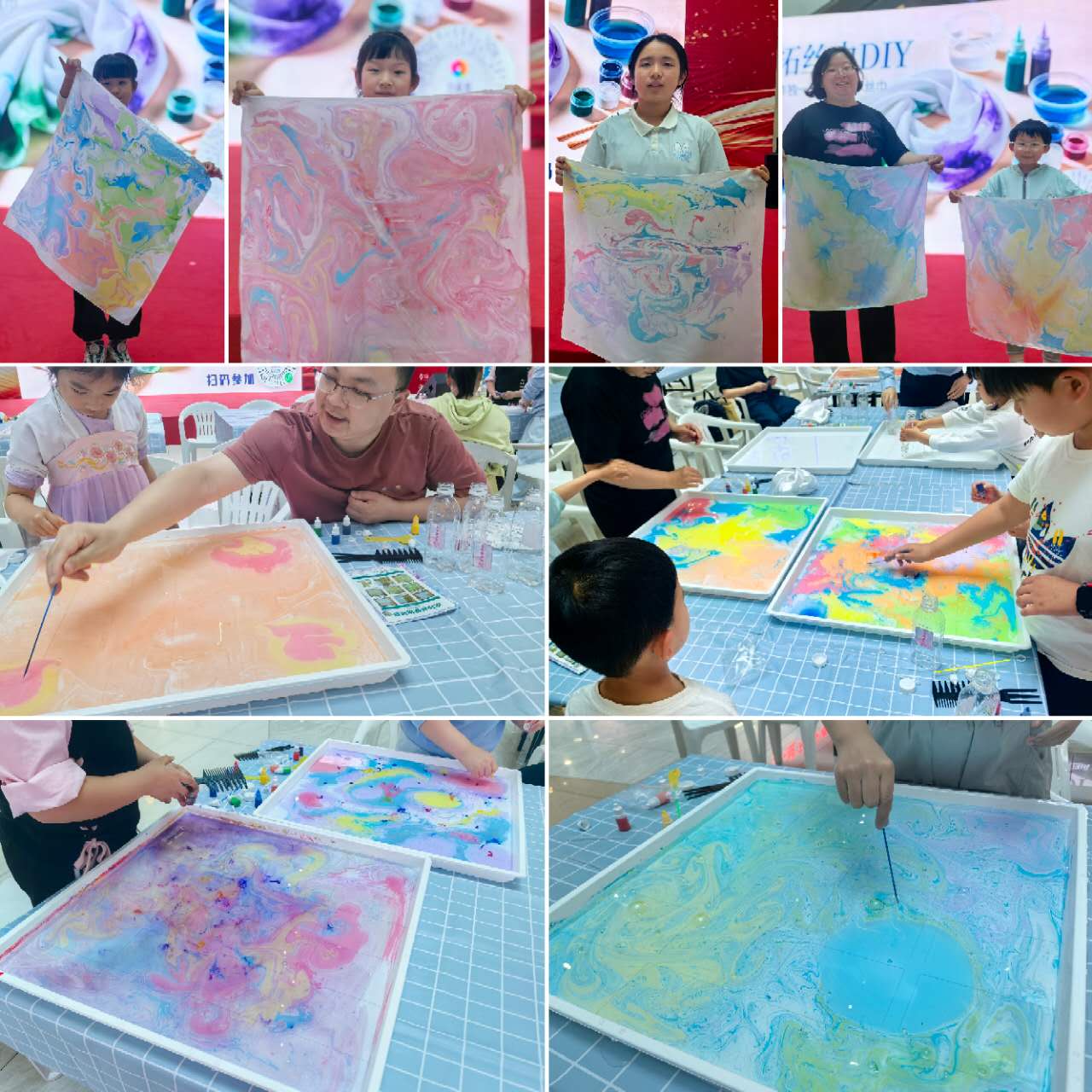 水晶城“水拓丝巾DIY”非遗主题活动圆满举办