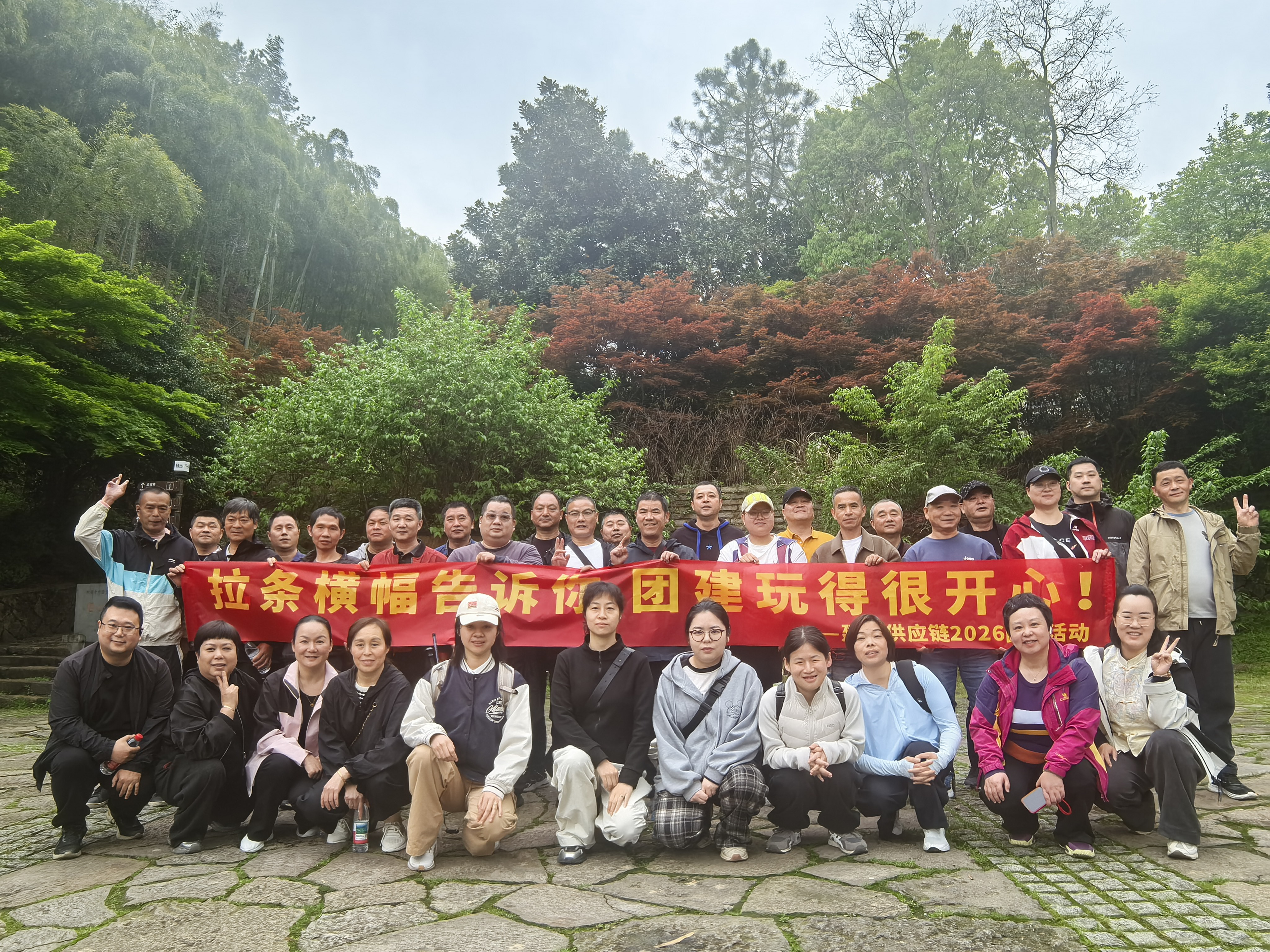 踏春而行聚合力 登山奋进展风采